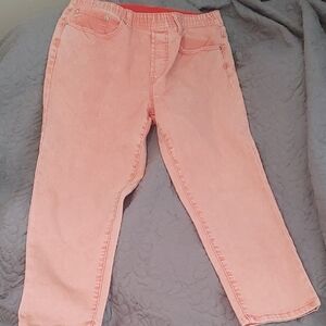 Diane Gilman (DG2) Coral Jeans Sz Med